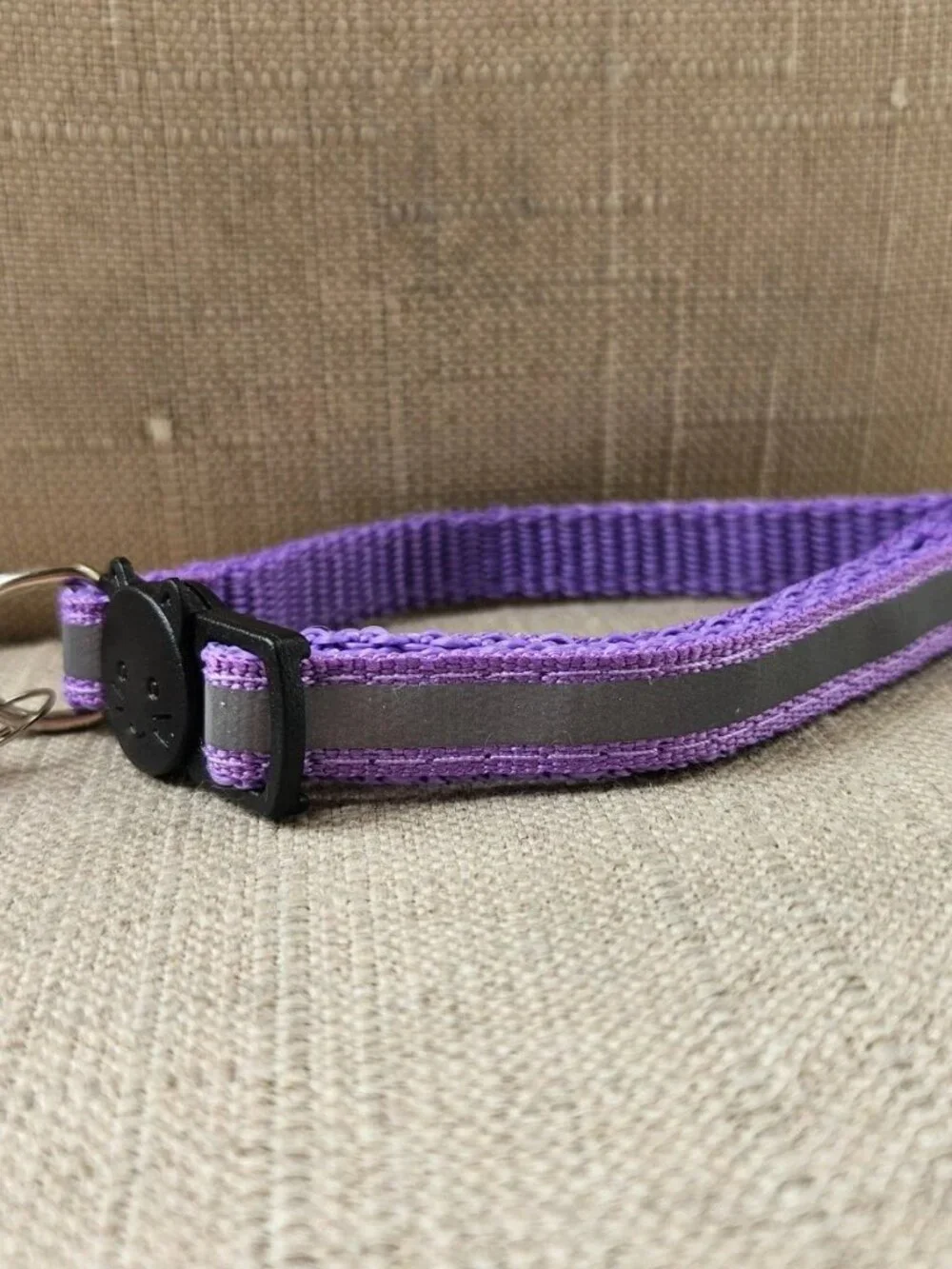 Cat Collar Purple Tone Bylon Pet Collar Reflective Neck Collar Pet Accessories
